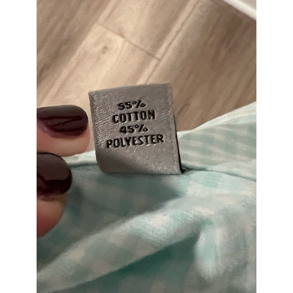 Unlisted‎ by Kenneth Cole Teal Button-up, 17 34/35, #494-S - Picture 4 of 4